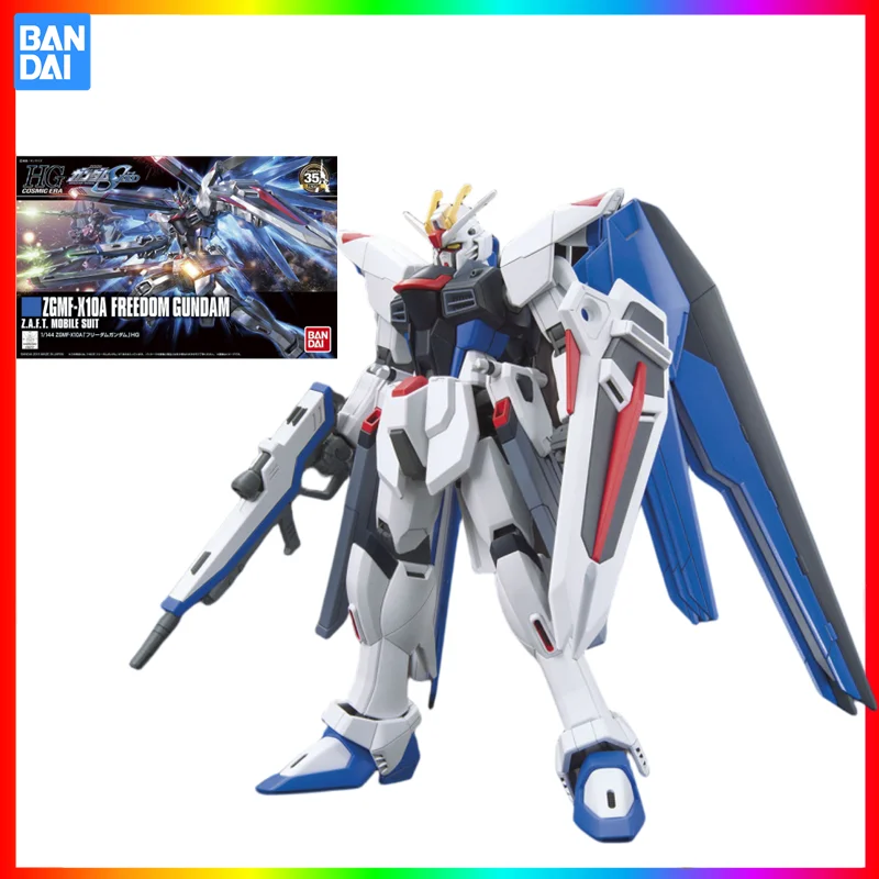 Bandai Original HGUC 192 1/144 Z.A.F.T. Мобильный костюм ZGMF-X10A Freedom экшн-фигурка Gundam Сборная модель коллекционные игрушки