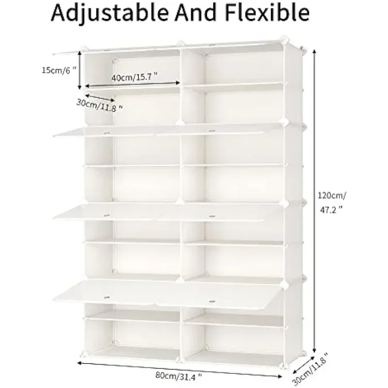 Стойка для обуви 8 ярусов 32 пары шкафов хранения отдельно стоящая полка
