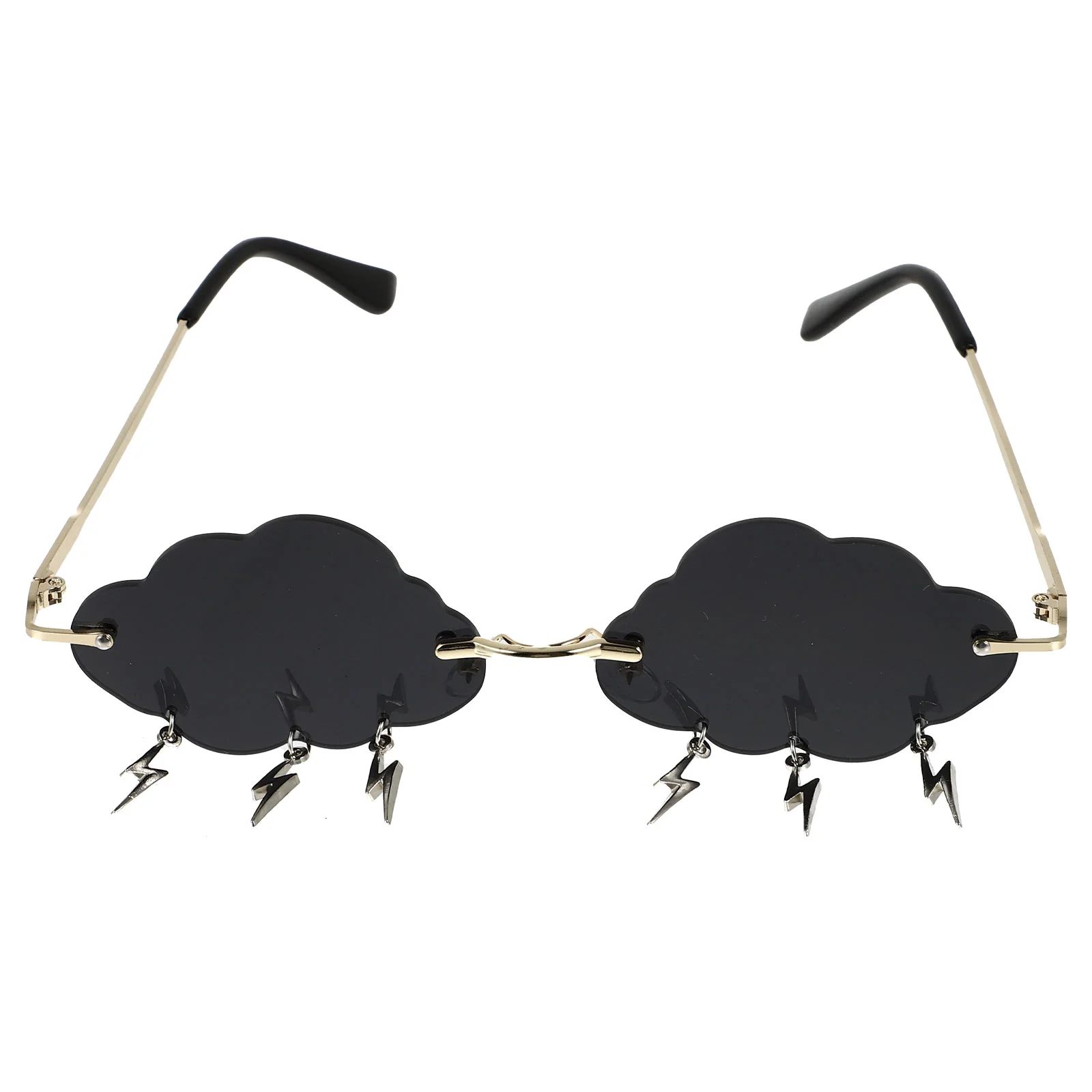

Sunglasses Glasses Cloud Party Disco Funny Rimless Eyeglasses Novelty 90S Tassel Clouds Women Shaped Eyewear Irregular Dress