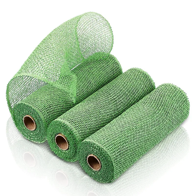 

3 рулона тканевой декоративной сетки, ширина 10 дюймов, ленточные рулоны для рукоделия, изготовления своими руками