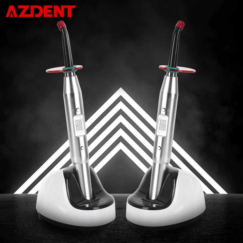 

AZDENT Dental Cordless LED Curing Light Lamp Guide 400nm to 490nm Wavelength 2700mw/cm Dentist Dentistry Equipment
