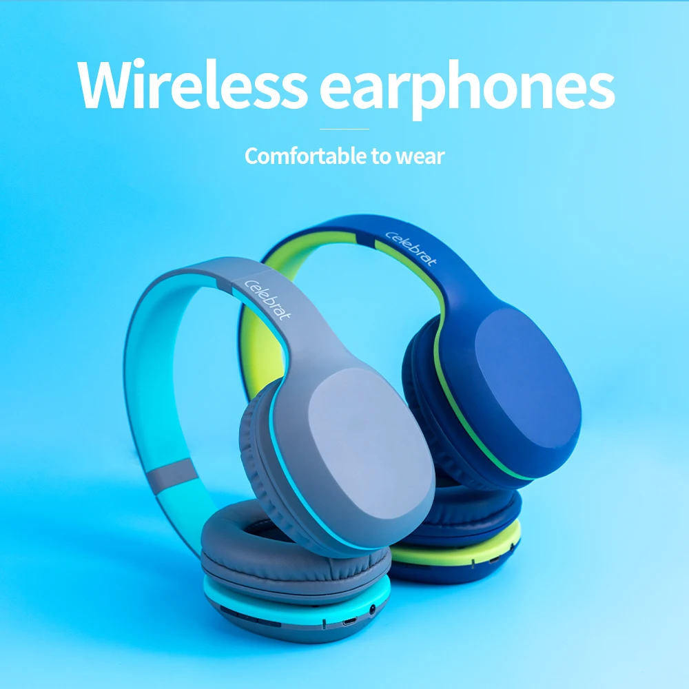 

Celebrat A18 Wireless Headphones Bluetooth Noise Reduction Headsets Stereo Sound TWS Earphones for Phone Gaming Earbuds with Mic