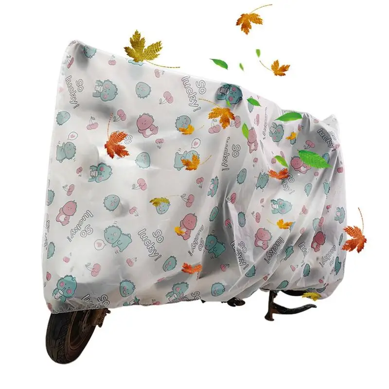 

Дождевик для мотоцикла, непромокаемый защитный чехол, всесезонный универсальный чехол, уличный чехол для мотоцикла, уличный чехол с милым мультяшным рисунком