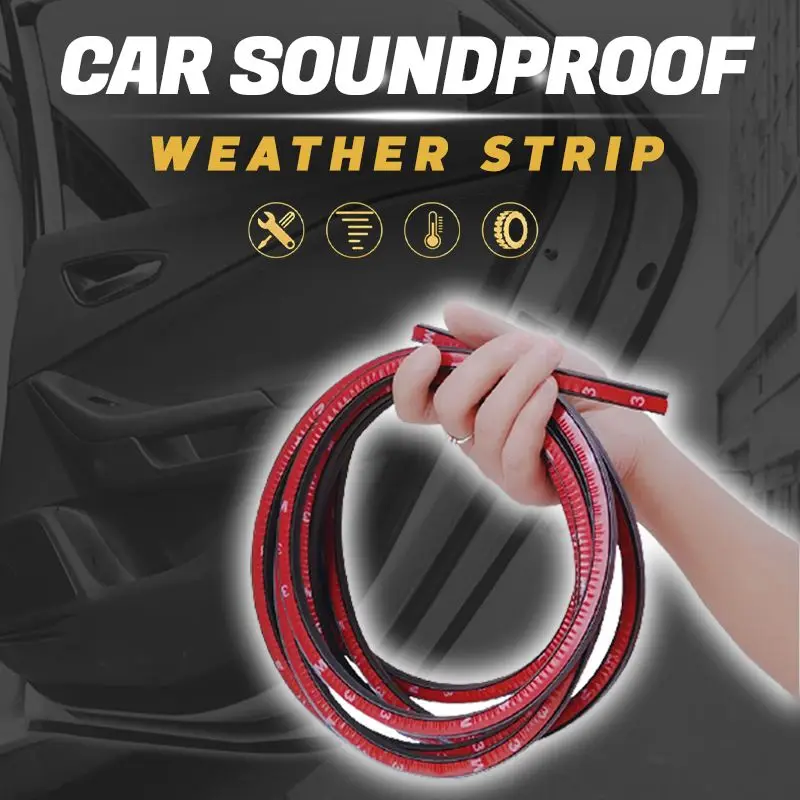Car Soundproof Weather Strip Car Seals 5 M Car Door Seal Strip Hood seals Trunk seals Edge Sealing Strips Suitable for cars SUVs