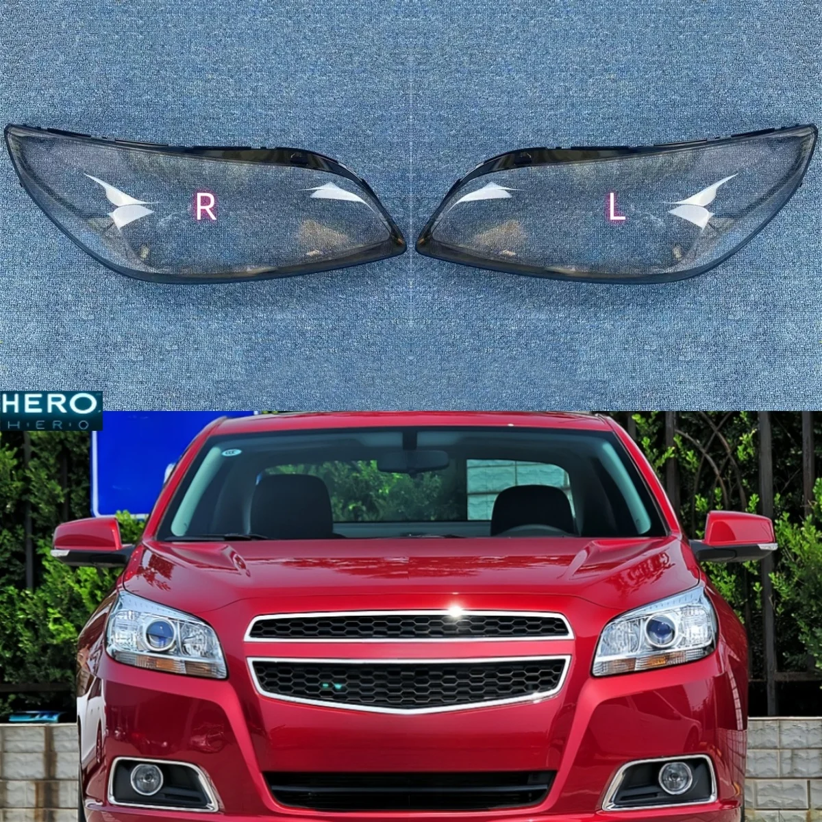 Аксессуары для Chevrolet Malibu 2012 2013 2014 2015 замена прозрачных автомобильных фар из ПК