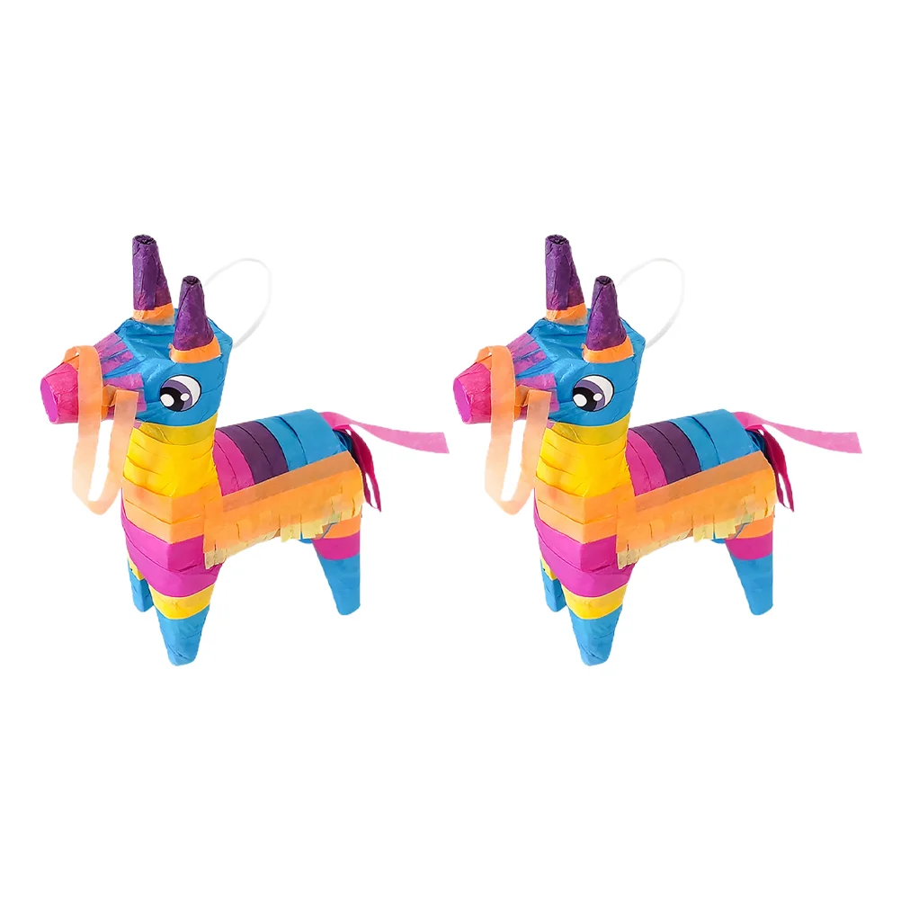 

Pinata Party Donkeymexican Mini Pinatas Birthday Decor Fiesta Decorationstoyspaper Suppliescolorful Candy Rainbow Piñata Small