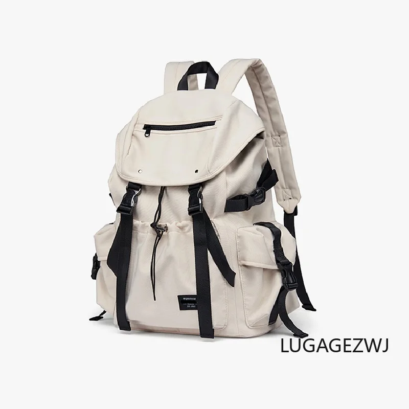 

Large Capacity Waterproof Sports Backpack Men's New Drawstring Canvas Travel Backpack Student Backpack Casual Computer Bag