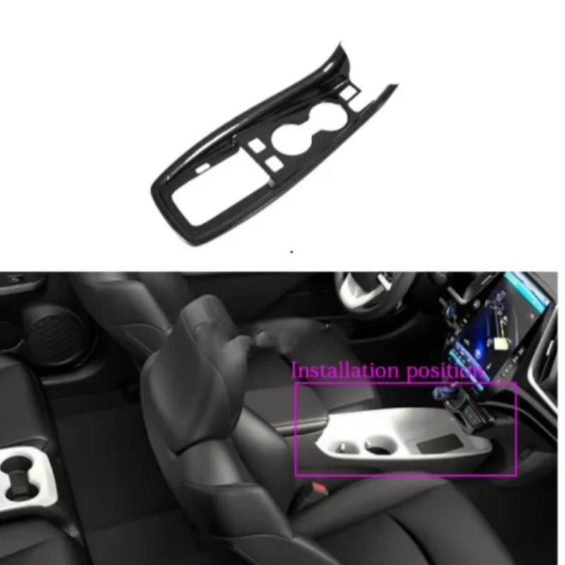 

LHDFor Toyota Prius 50 Hatchback 2019 2020, отделка шестерни из углеродного волокна, держатель для чашки, декоративная рамка, наклейка, крышка, наклейка, автомобильные аксессуары