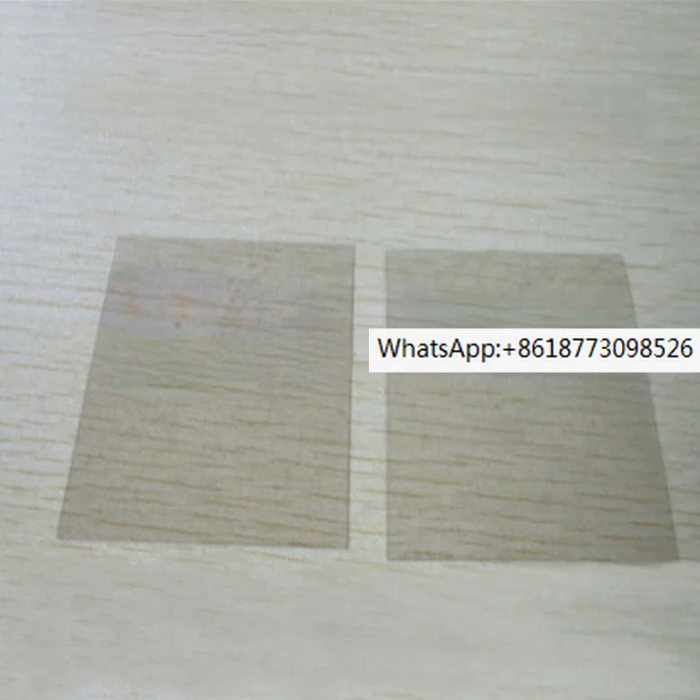 

20pcs Transparent Mica Sheet 50*50*0.1mm Natural Non-porous Mica Gasket High Temperature Resistant Insulating Mica Sheet