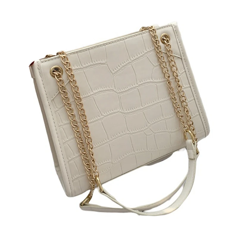 

Large-Capacity Crocodile Pattern Chain Bag Fashion Shoulder Bag Messenger Bag Tote Bag