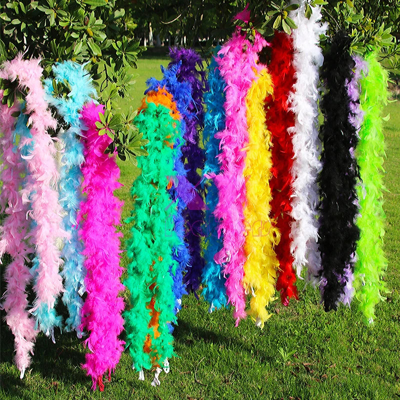 

2M Encrypted Thickened Turkey Feather DIY Feather Boas For Decoration Feather For Decoration Turkey Marabou Feather Boa