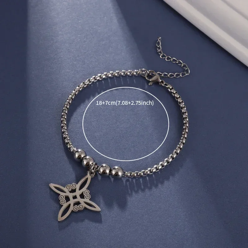 1 шт. браслет-подвеска с узлом ведьмы женский браслет-цепочка в коробке