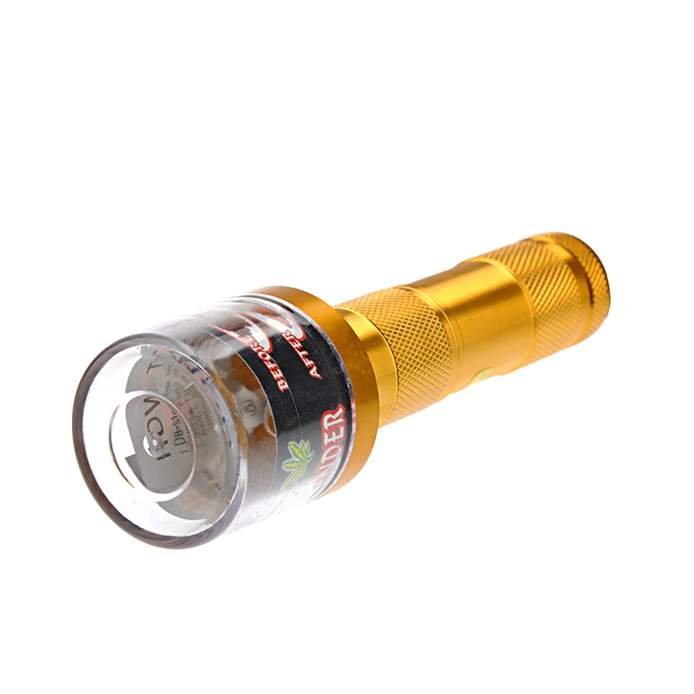 

Electrical Metal Aluminum Tobacco Herb Grinder Crusher Smoke Spice Weed Grinder Muller (Golden)