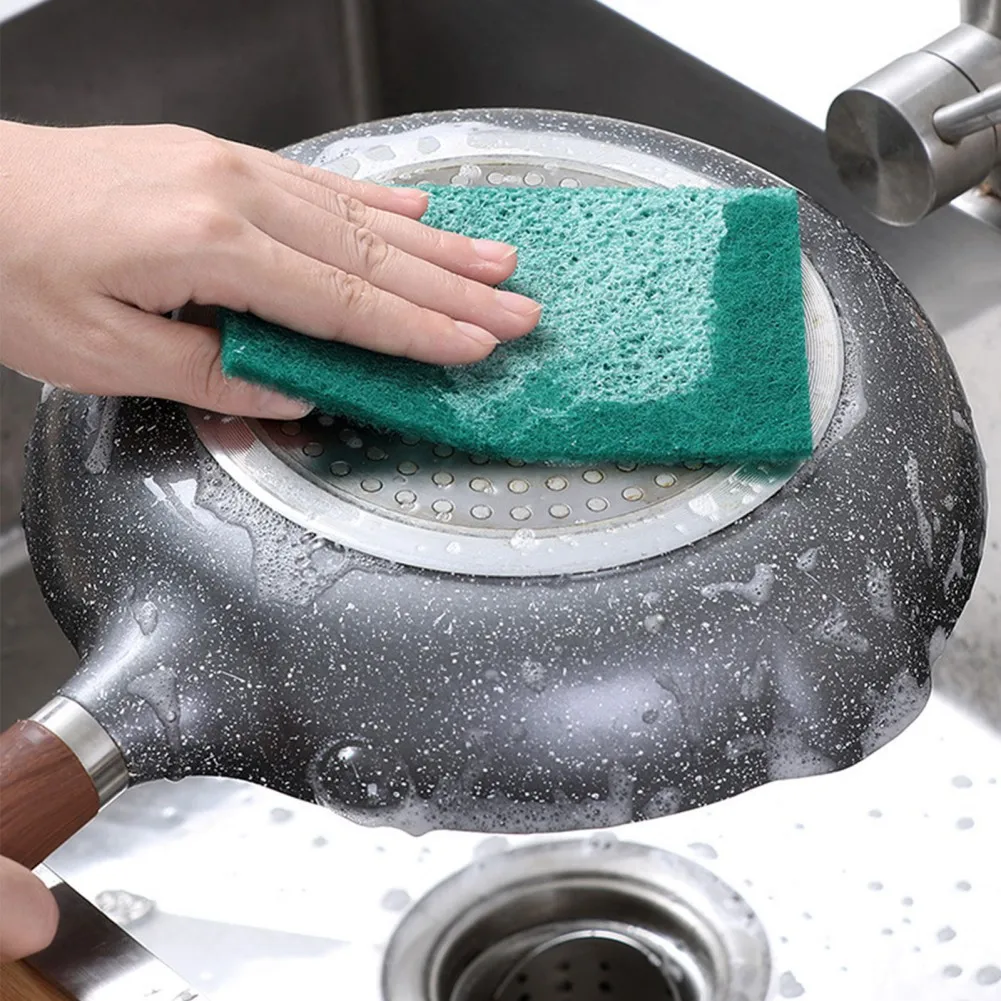 

Sponge Scouring Pad Non-Scratch Scrub Sponge Pad Wear-resistant Scrubber Sponge for Household Washing Supplies