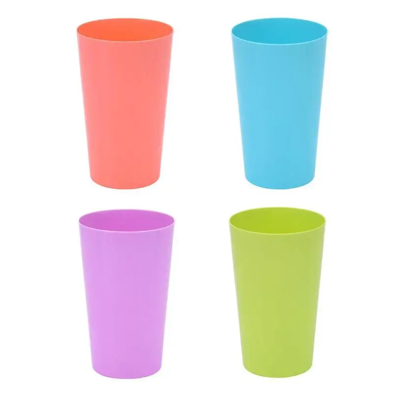 Пластиковый цветной стаканчик для питья, экологически безопасный, здоровый, без крышки, маленький.