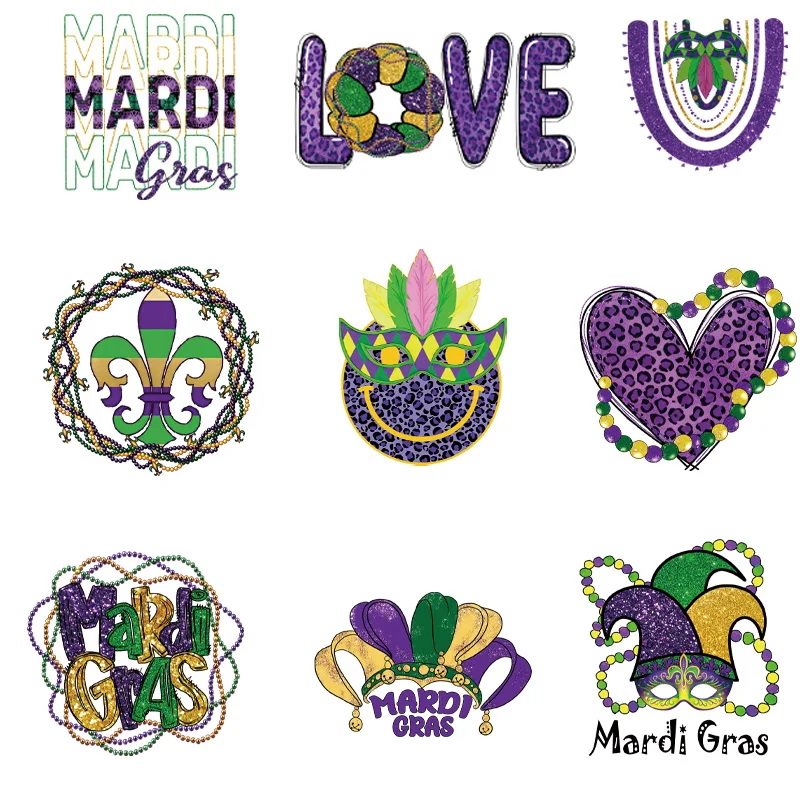 9 шт. термонаклейки на толстовки с рисунком Марди-мультфильма