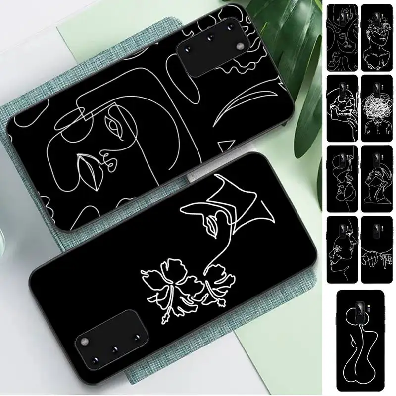 

Line Design Pattern Phone Case for Samsung S10 21 20 9 8 plus lite S20 UlTRA 7edge