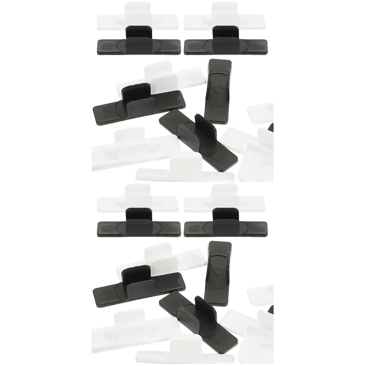 

40 Pcs Penholder Plastic Stand Fixing Clamp Whiteboard Buckles Abs Clip Office Holders Clamps