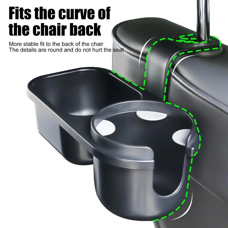 

Car Headrest Cup Holder 2-in-1 Seat Back Organizer Cup Holder Universal Drink Holder with Food Tray Backseat Organizer Interior
