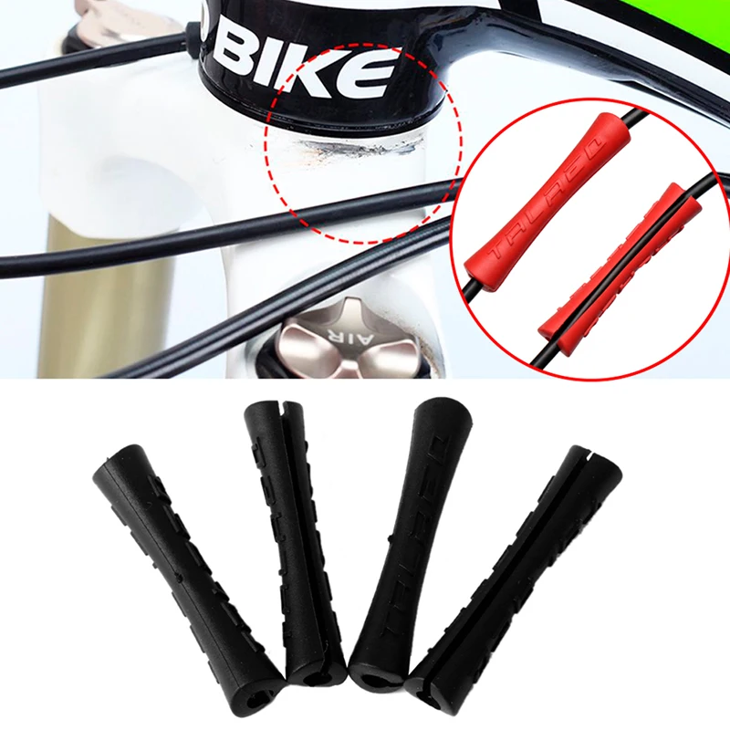 

Протектор для велосипедного кабеля 3/6 шт., резиновая втулка для троса переключения тормозов, защита рамы горного велосипеда, Антифрикционная защитная трубка