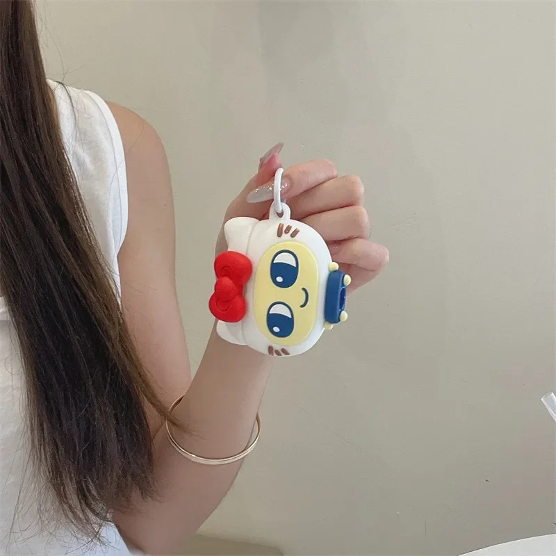 Фото 3D-чехол для наушников в стиле милого японского мультфильма Tamagotchi для Airpods 4, 2, 3, 1, Pro 3, 2, защитный мягкий чехол для беспроводных Bluetooth-наушников №5