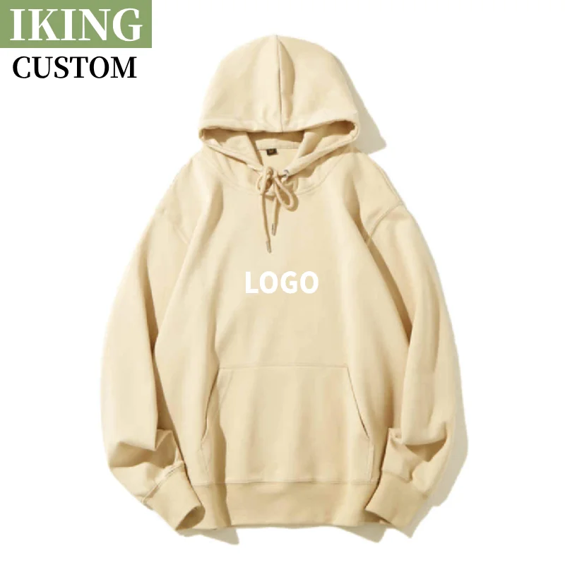 

300g Pullover Hoodie Sweatshirt Basic Men's And Women's Solid Sweatshirt Hoodies Spring Autumn Casual Street Pullover Hoodies