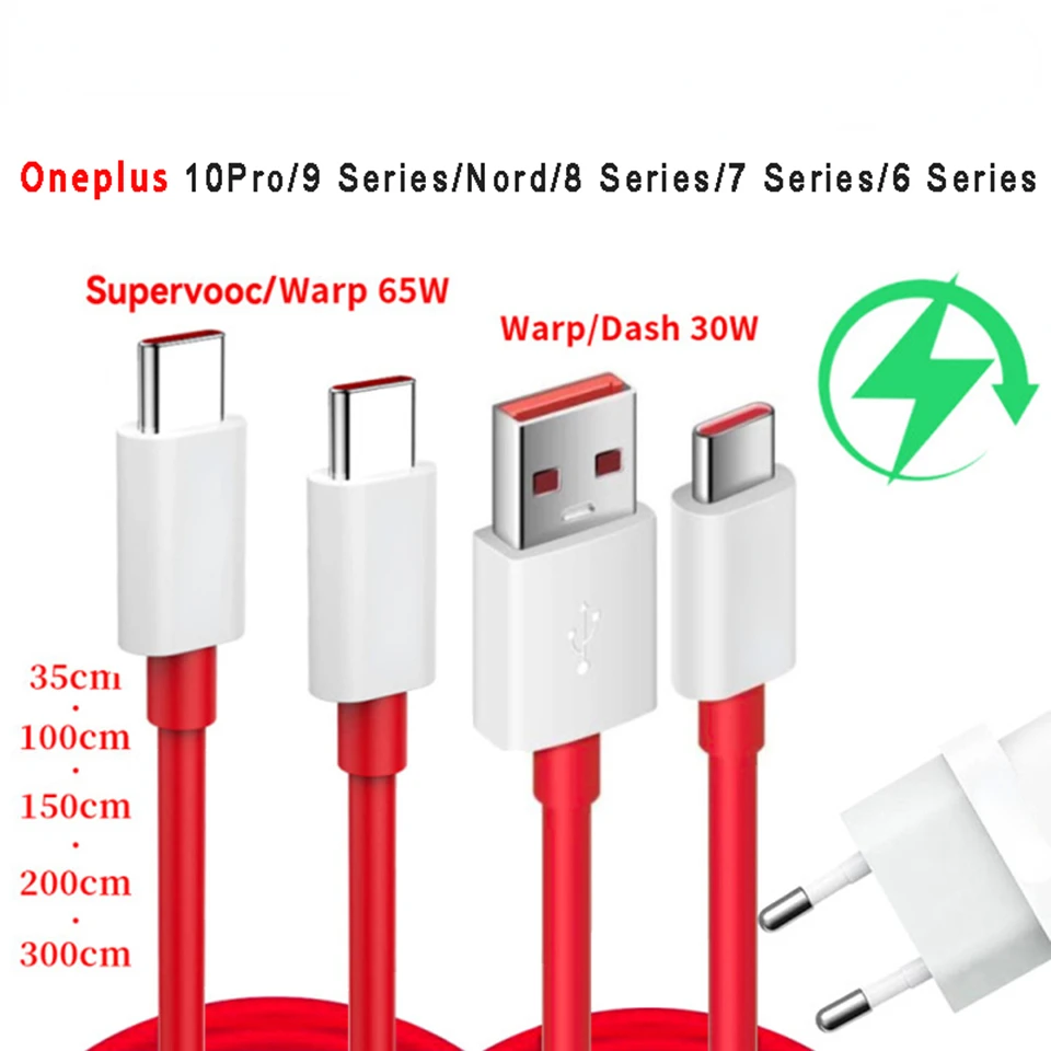 

Free Shipping Free Shipping For 7t 8t 8 9 10 pro 9r Nord CE 2 9RT 5G Cable Original Dash Warp Supervooc Usb Type C One Plus Chip