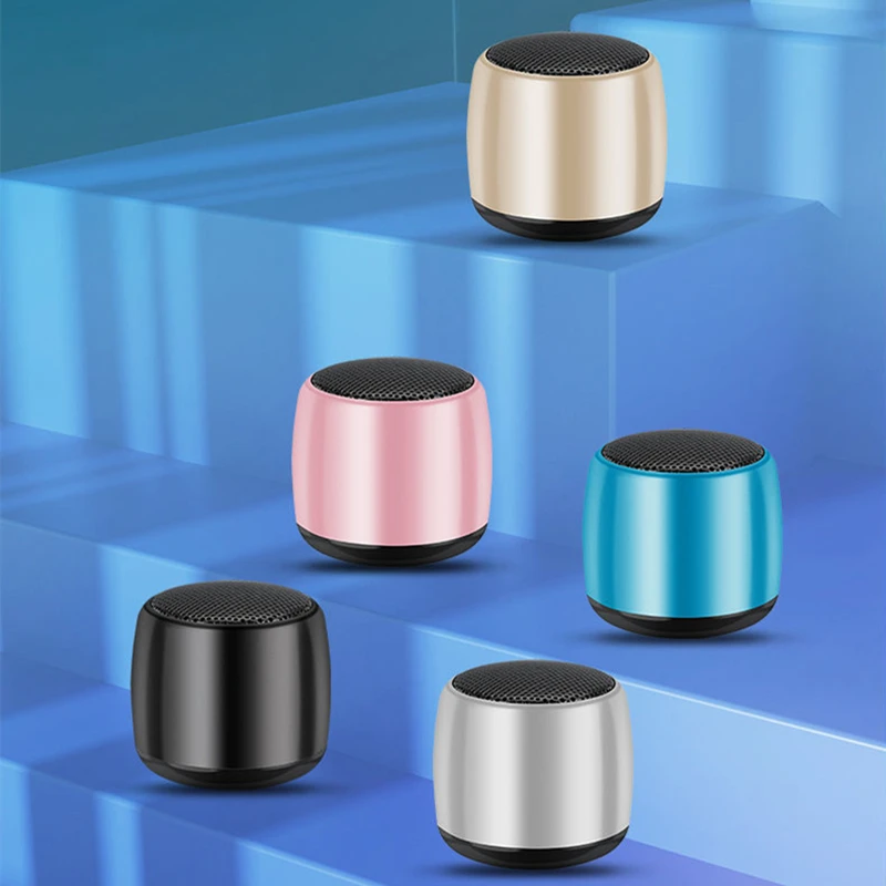 Динамик Bluetooth Металлический HiFi TWS Громко Водонепроницаемый Мини-Динамик
