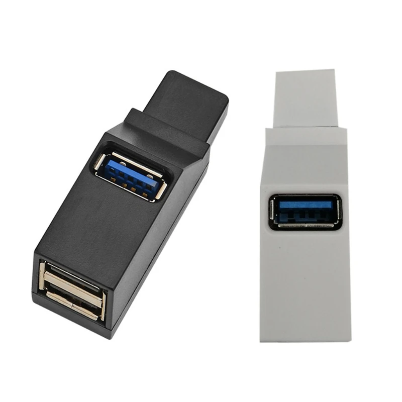 

Быстрый USB-адаптер USB2.0 3,0 3-портовый разветвитель концентратор для ПК мобильного зарядного устройства Mini