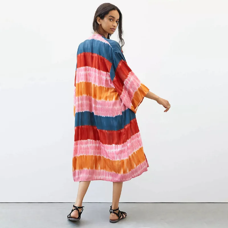 Пляжный купальник с принтом Tie Dye лето 2022 красочная винтажная накидка на бикини