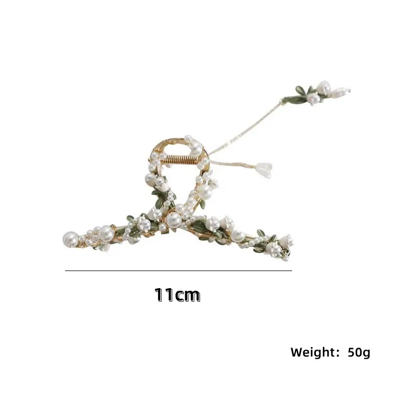 Новинка Женская Изысканная заколка с супер-волшебным жемчугом из сплава