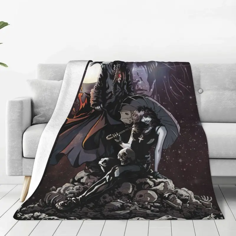 

Comic Book Sandmans Skull Skeleton Sofa Fleece Throw Blanket Warm Flannel Blankets for Bedroom Home Sofa Bedspreads