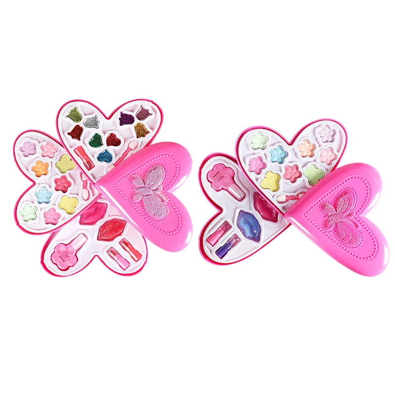 

Fashion Girl Washable Makeup Toy Peach Heart Makeup Toy Girl Child Makeup Set Girl Safe Baby Cosmetics Beauty Set