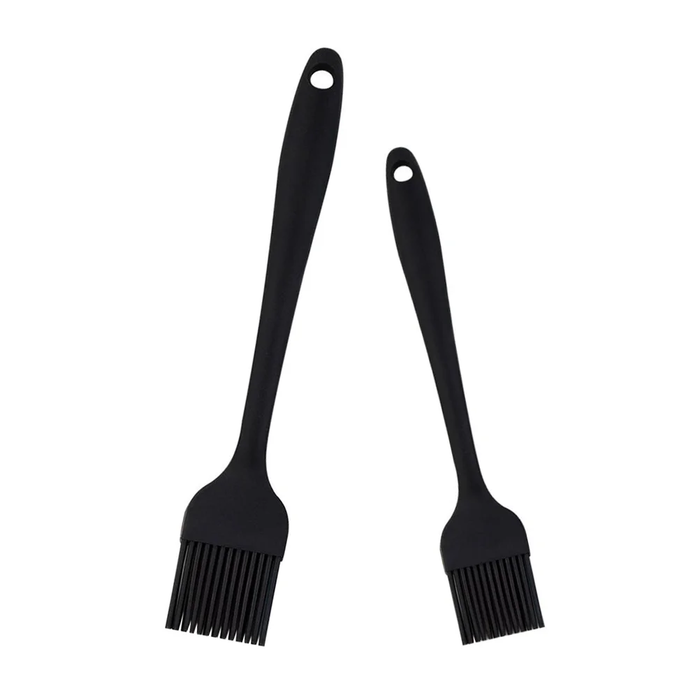 

2pcs Household Baking Oil Brushes Silicone BBQ Oil Brush Portable BBQ Oil Brushes