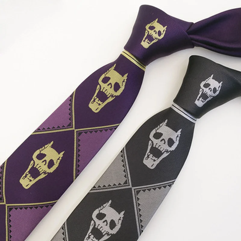 Галстук для косплея с мотивом аниме принтом Необычные приключения Джоджо Кира