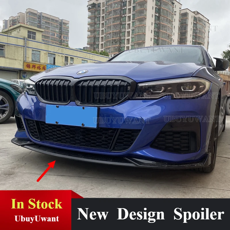 

Углеродное волокно внешний вид/Черный Автомобильный передний бампер комплект губ кузов спойлер диффузор Защитная крышка дефлектор губ для...