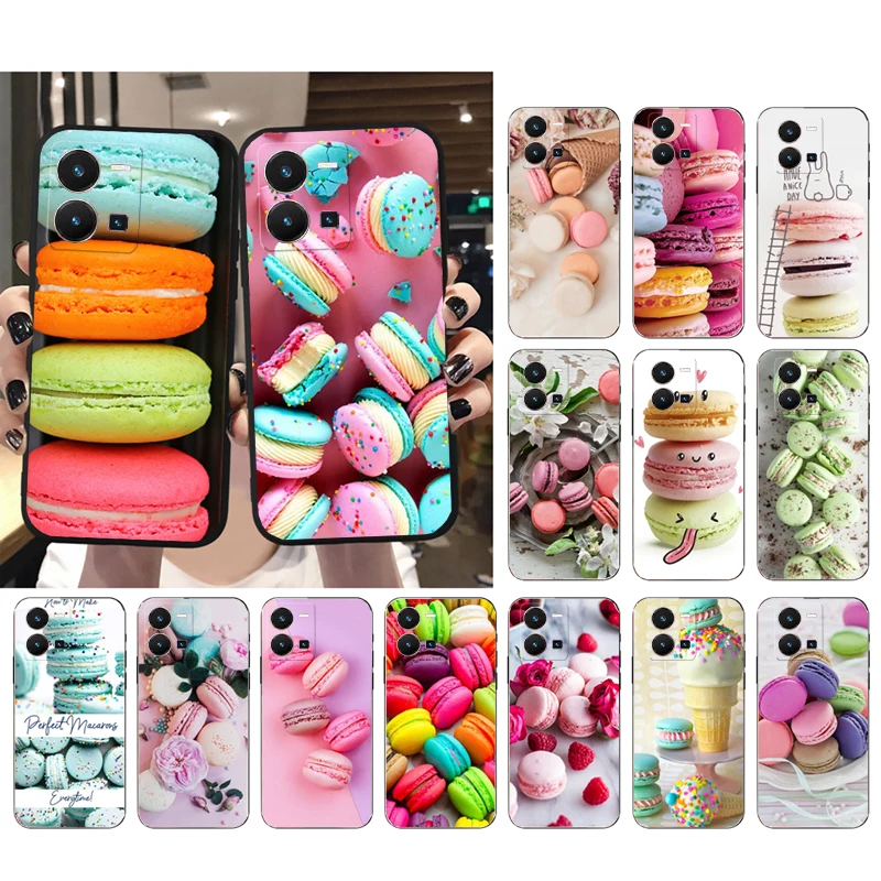 

Colorful macaroons Phone Case For VIVO Y53S Y33S Y11S Y31 Y21 Y70 Y20 Y21S Y72 Y55 Y76 Y51 Y01 V23E V21 V23 V21E Case