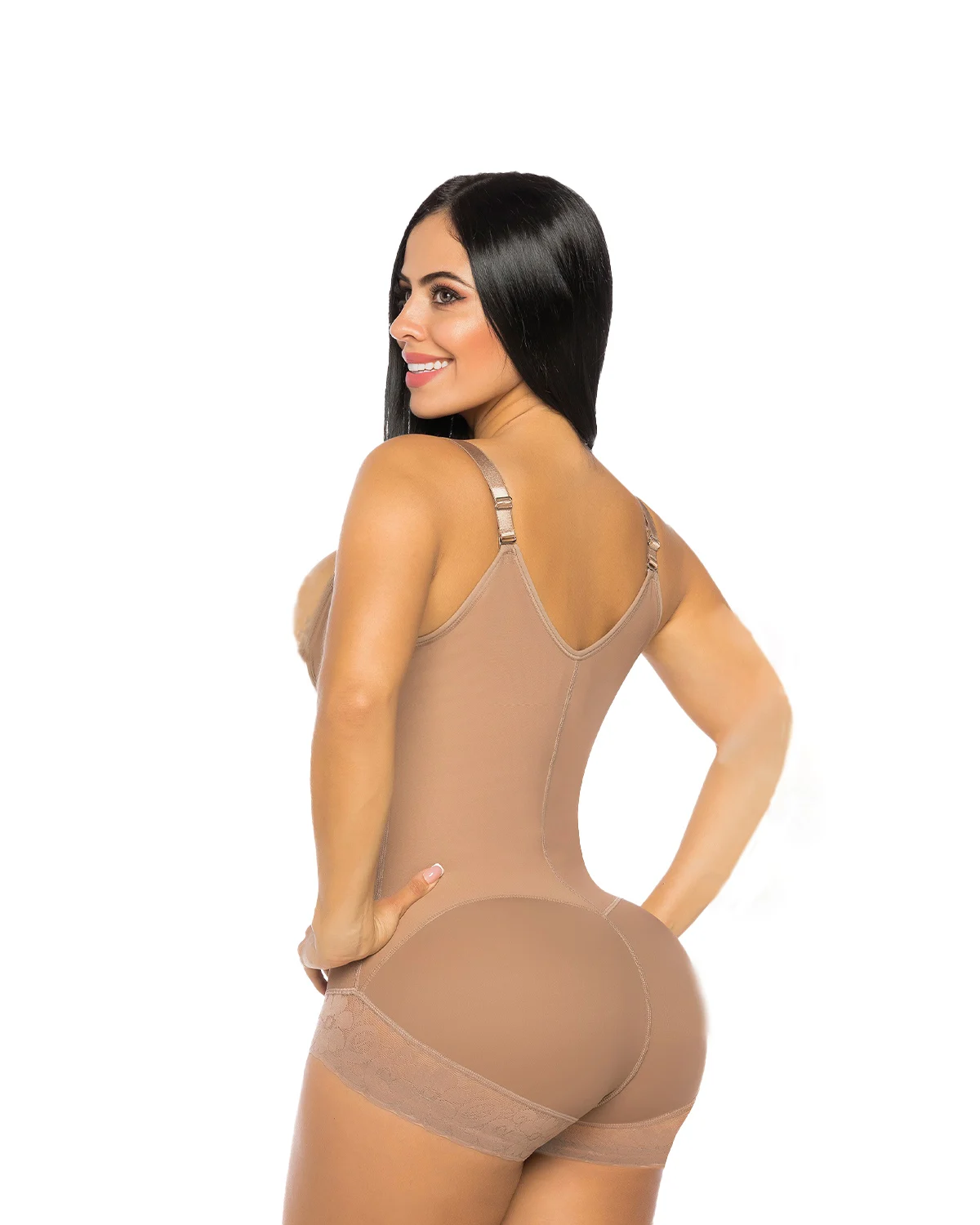 Women's Shapewear Open Sleeveless Zipper Tights after Surgery Shaping Adjustable Shoulder Strap Breasted Design Fajas