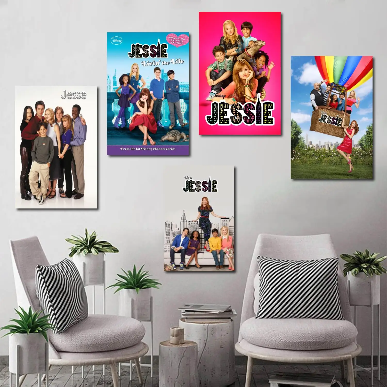 

jessie TV show Decorative Painting 24x36 Canvas Poster Wall Art Living Room Posters Bedroom Painting