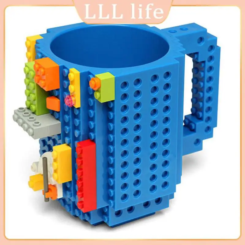 

Creative Birthday Gifts Milk Coffee Cup Diy Build-on Brick Mug Cups Drinking Water Holder Adult Kids Gifts Creative Mug