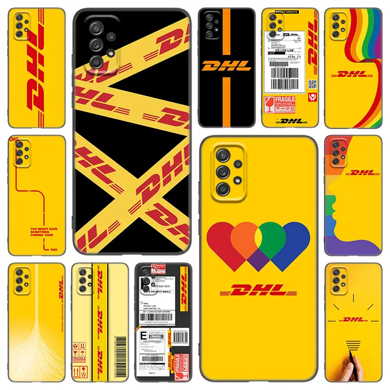 

DHL Express Phone Case For Samsung Galaxy A21 A30 A50 A52 S A13 A22 A32 A33 A53 A73 5G A11 A12 A31 A51 A70 A71 A72 Black Cover