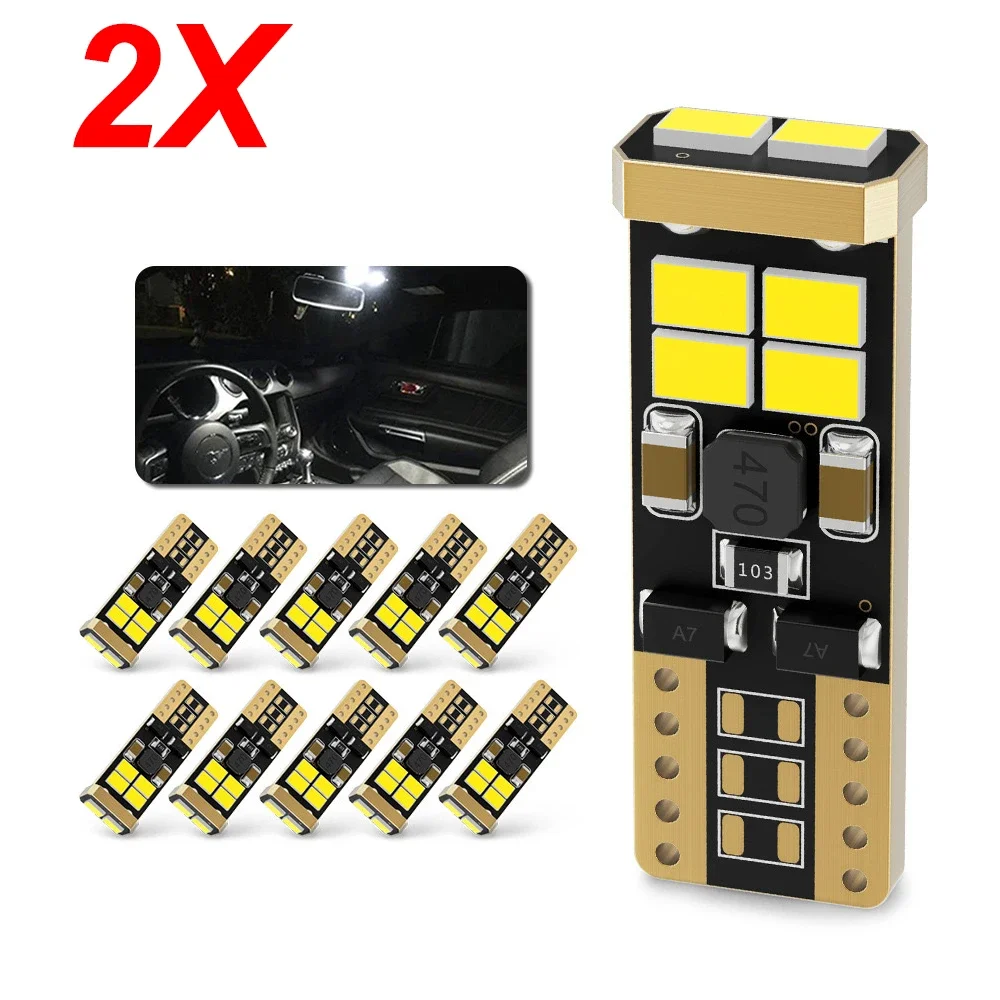 2 шт. W5W T10 LED CANBUS без ошибок 5W5 1800Lm 3020 SMD Супер яркие автомобильные парковочные