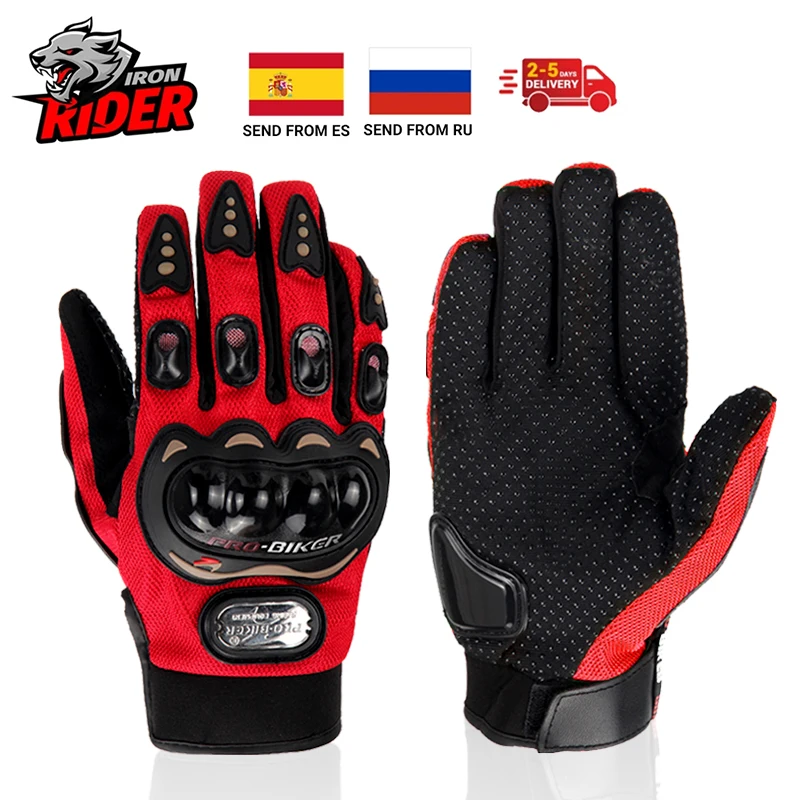 

Motorcycle Glove Touchscreen Bicycle Sports Power Racing Gloves Breathable Espiratory Net Protective Equipment Moto Glove