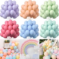 102030pc retro green pink gold latex balloons birthday party decor adult wedding decorations helium 10 inch baby shower ballon