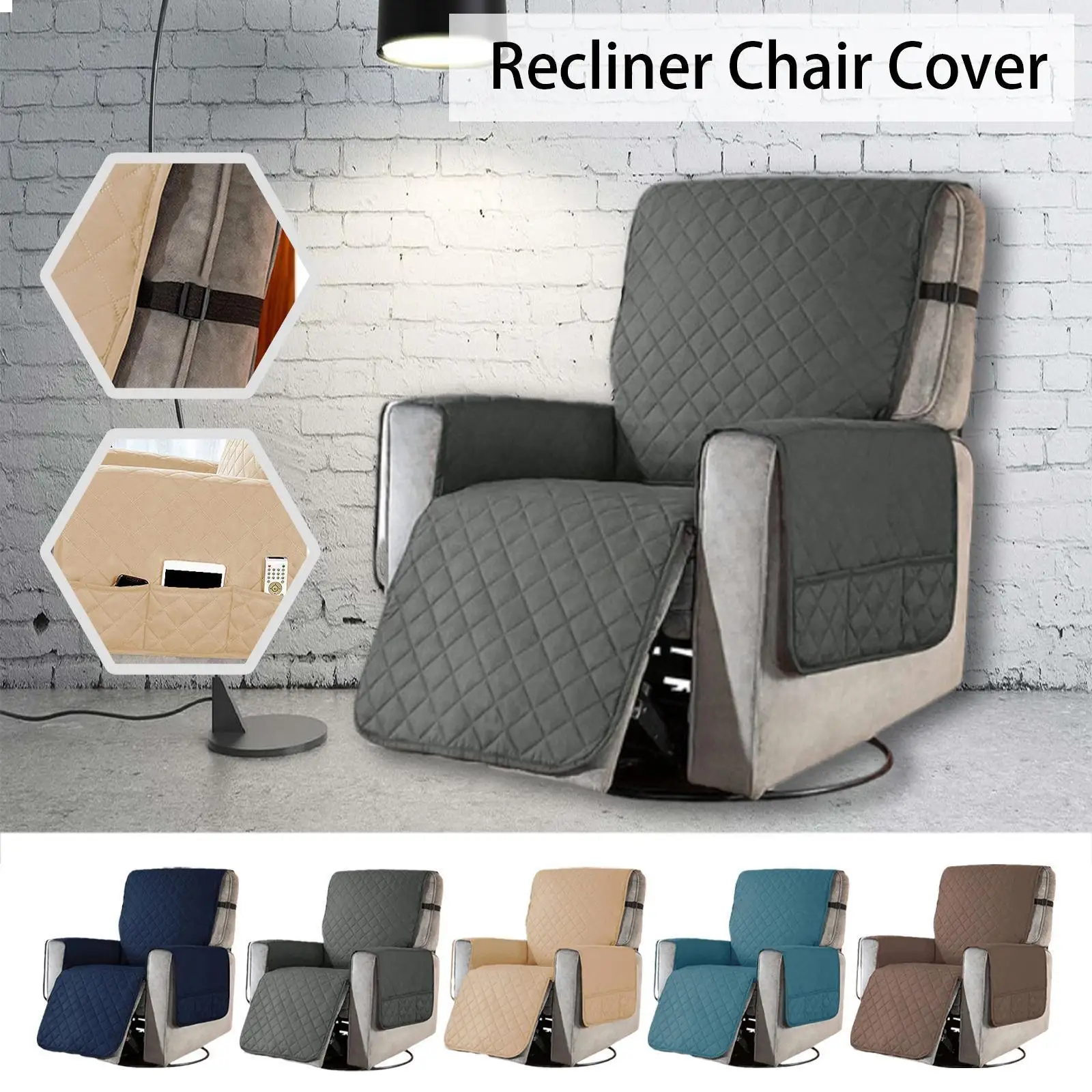 

1/2/3/4 Seater Mesh Reclining Sofa Covers Lazy Boy Elastic Armchair Protector Anti-scratch Home Sofa Relax Pets Lounge Cove Q1U6