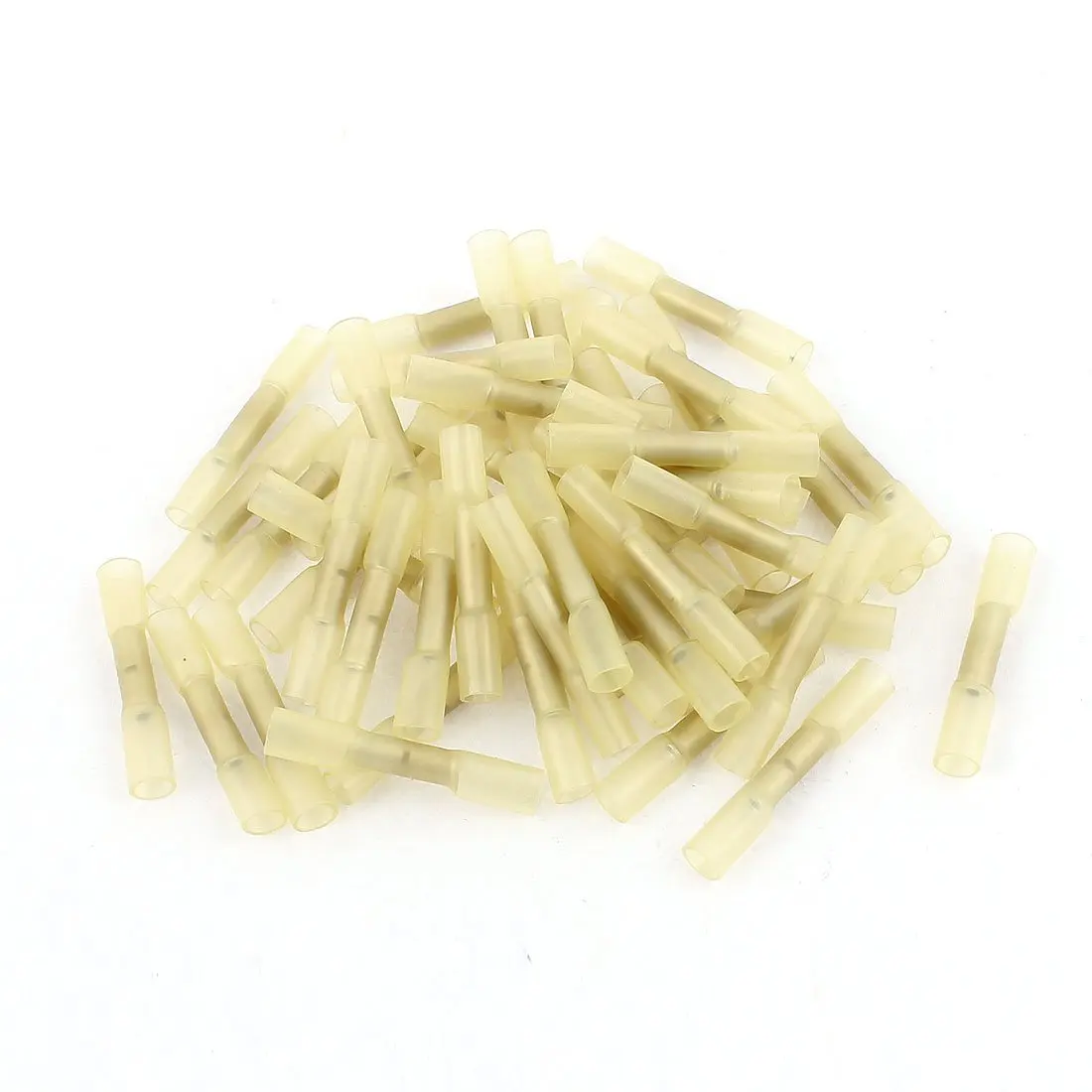 

Keszoox 50 Pcs BHT0.5 Heat Shrink Electrical Waterproof Solder Wire Terminals AWG 26-22 Yellow