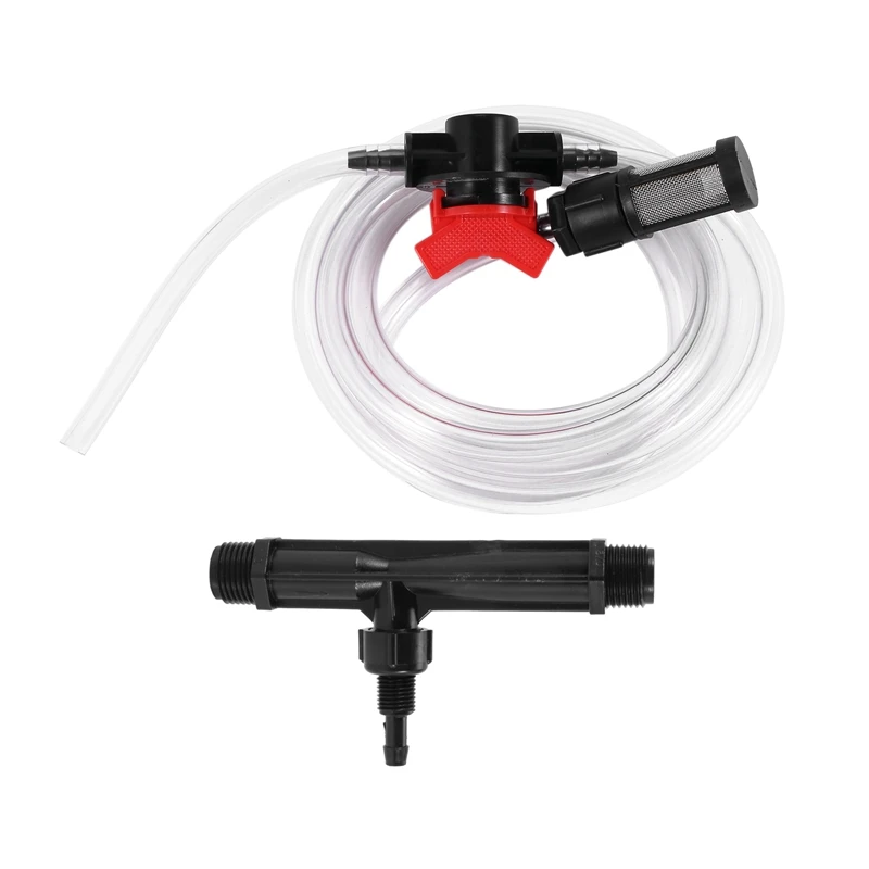 

1/2 Garden Irrigation Device Venturi Fertilizer Injector Switch Water Tube Kit