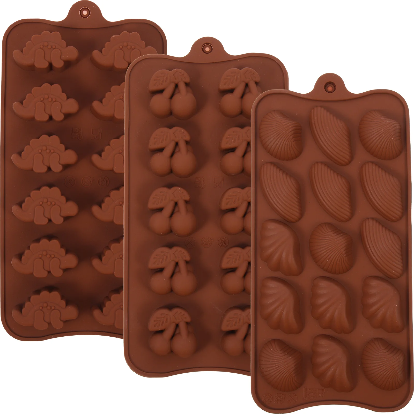 

3 Pcs Chocolate Mold Chocolate Candy Molds Silicone Treat Molds Pastry Cake Tray Silicone Silica Gel Cookie Tray