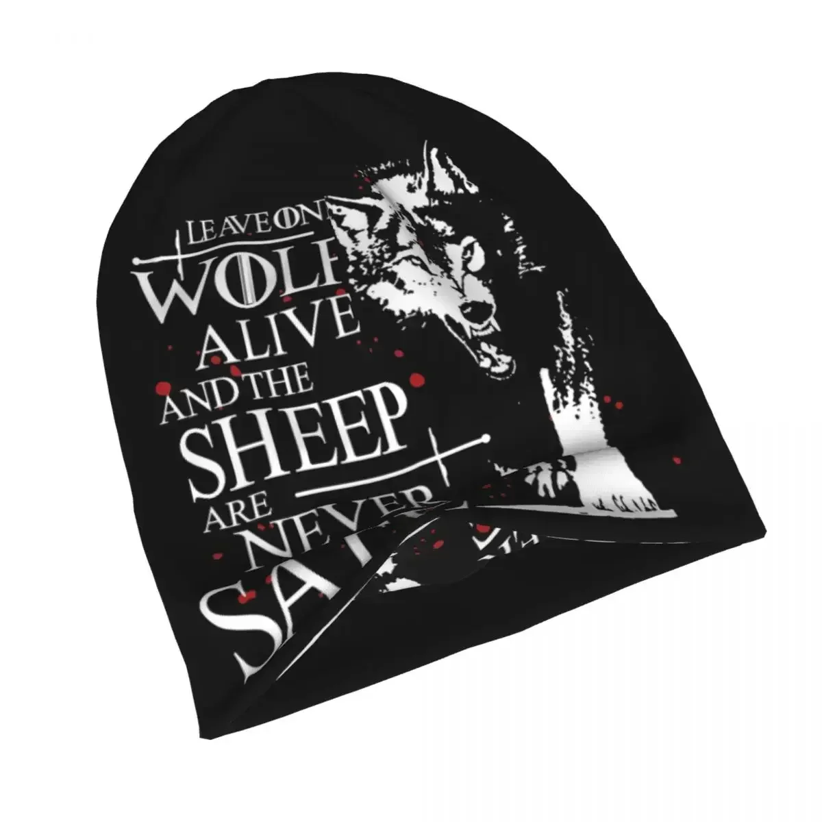 Leave One Wolf Alive And The Sheep Are Never Safe Мужчины Женщины Шапки Вязаный капот Шапка Теплые