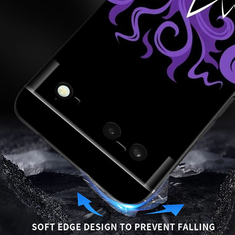 P-Pokemons G-Gengguis мультфильм для Google Pixel 9 8 7A 7 6A 6 5A 5 4 4A XL 5G черный силиконовый